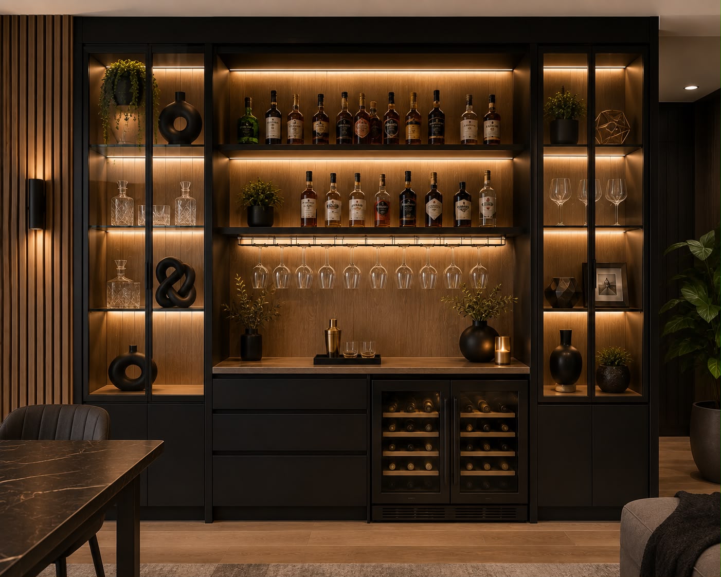 Bar and display joinery